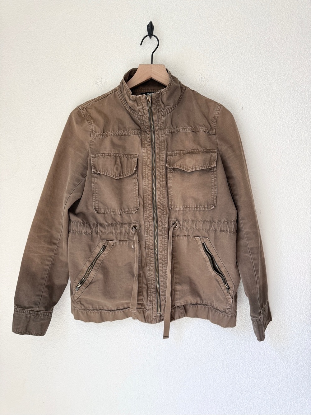 J. Crew Military Field Jacket Olive Green - Small - 100% cotton